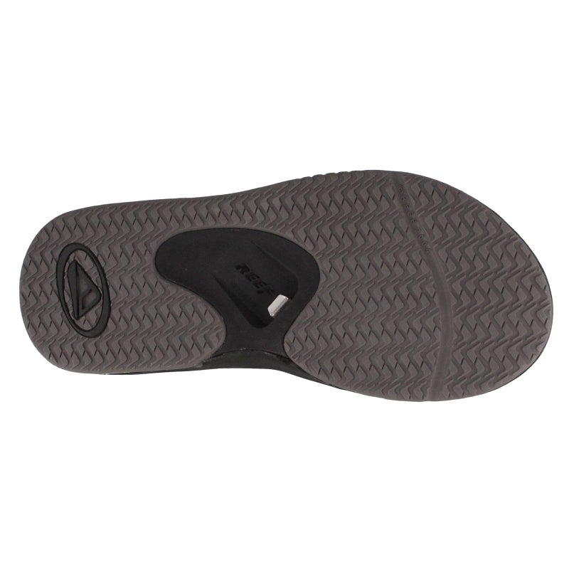 Reef Fanning Womens Bottle Opener Flip Flop, Arch Support, Durable Outsole, Water Friendly, Black/Grey, 6 - Image 4